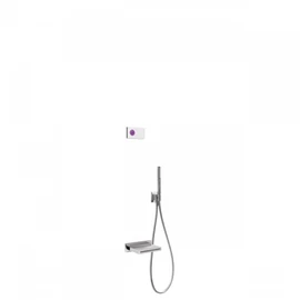 Tres Shower Technology falba építhető elektronikus termosztátos kádszett 09286556