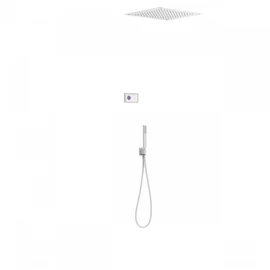 Tres Shower Technology falba építhető elektronikus termosztátos zuhanyrendszer matt fehér 09286561BM