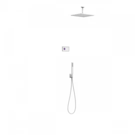 Tres Shower Technology falba építhető elektronikus termosztátos zuhanyrendszer matt fehér 09286564BM
