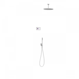 Tres Shower Technology falba építhető elektronikus termosztátos zuhanyrendszer matt fehér 09286567BM