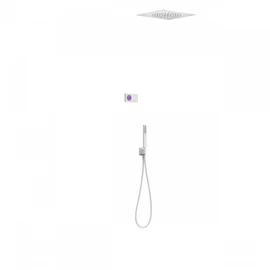 Tres Shower Technology falba építhető elektronikus termosztátos zuhanyrendszer matt fehér 09286584BM
