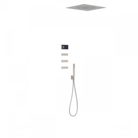 Tres Shower Technology falba építhető elektronikus termosztátos zuhanyrendszer acél 09288312AC