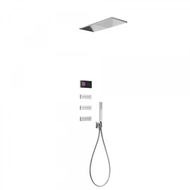 Tres Shower Technology falba építhető elektronikus termosztátos zuhanyrendszer 09288314
