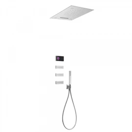 Tres Shower Technology falba építhető elektronikus termosztátos zuhanyrendszer CHROMOTHERAPY 09288402