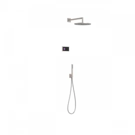 Tres Shower Technology falba építhető elektronikus termosztátos zuhanyrendszer acél 09288558AC