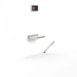 Tres Shower Technology falba építhető elektronikus termosztátos kádszett acél 09288570AC