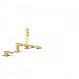 Tres Loft Colors kádperembe építhető csaptelep kézi zuhannyal 220 mm-es kifolyóval, matt arany 20016201OM