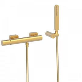 Tres Loft Colors egykaros falon kívüli zuhanycsaptelep kézi zuhannyal matt arany 20016701OM