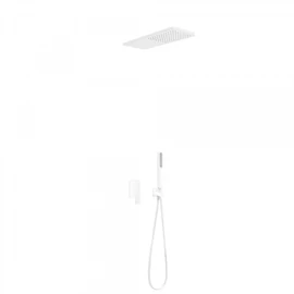Tres Loft Colors egykaros falba építhető zuhanyrendszer matt fehér 20018005BM