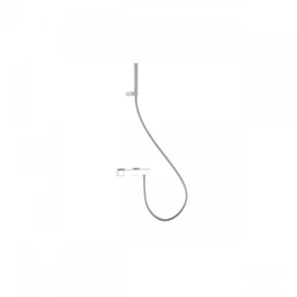 Tres Slim Exclusive termosztátos fali zuhanycsaptelep kézi zuhannyal fehér-króm 20216409BL