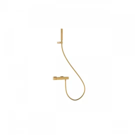 Tres Slim Exclusive termosztátos fali zuhanycsaptelep kézi zuhannyal matt arany 20216409OM