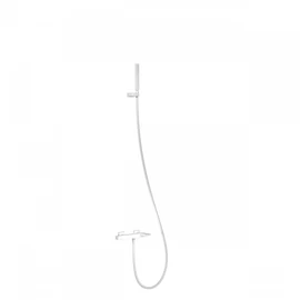 Tres Slim Exclusive fali kádcsaptelep zuhanyszettel matt fehér 20217001BM