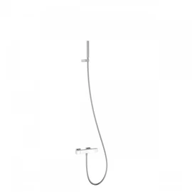 Tres Slim Exclusive termosztátos fali kádcsaptelep kézi zuhannyal fehér-króm 20217409BL