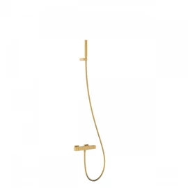 Tres Slim Exclusive termosztátos fali kádcsaptelep kézi zuhannyal arany 20217409OR