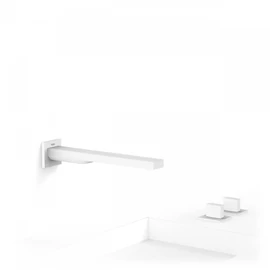 Tres Slim Exclusive 3 lyukas mosdócsaptelep fali 264 mm-es kifolyóval matt fehér 20223901BM