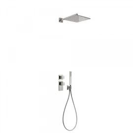 Tres Block-System beépíthető 2 utas termosztátos zuhanyrendszer acél 20625201AC