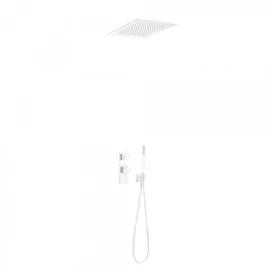 Tres Block-System beépíthető 2 utas termosztátos zuhanyrendszer matt fehér 20625204BM