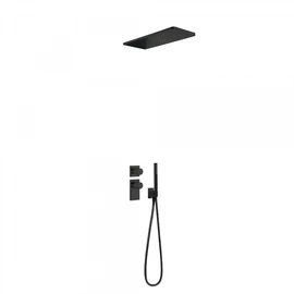 Tres Projekt-Tres falba építhető termosztátos zuhanyrendszer matt fekete 20635202NM