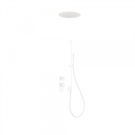 Tres Block-System beépíthető 2 utas termosztátos zuhanyrendszer matt fehér 20635203BM