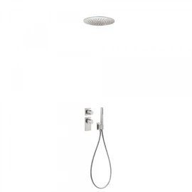 Tres Projekt-Tres falba építhető termosztátos zuhanyrendszer acél 20635204AC