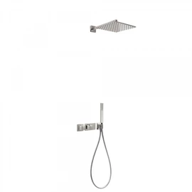 Tres Block-System beépíthető 2 utas termosztátos zuhanyrendszer acél 20725201AC