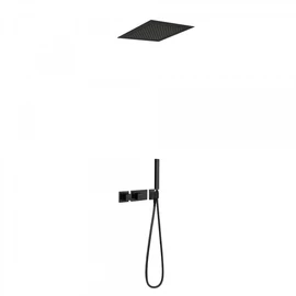 Tres Block-System beépíthető termosztátos zuhanyrendszer matt fekete 20725204NM