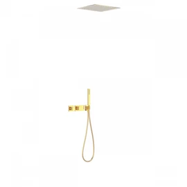 Tres Block-System beépíthető termosztátos zuhanyrendszer arany 20725204OR