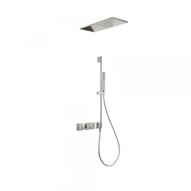 Tres Block-System beépíthető termosztátos zuhanyrendszer acél 20725210AC