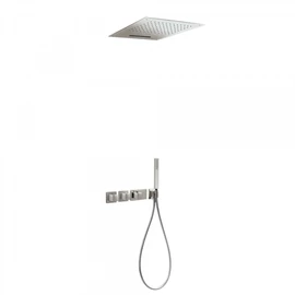 Tres Block-System beépíthető 3 utas termosztátos zuhanyrendszer acél 20725303AC