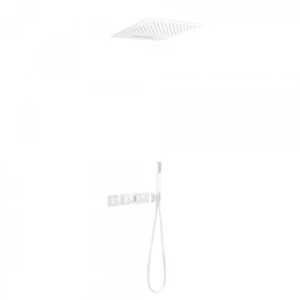 Tres Block-System beépíthető 3 utas termosztátos zuhanyrendszer matt fehér 20725303BM