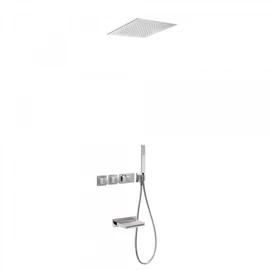 Tres Block-System beépíthető 3 utas termosztátos zuhanyrendszer kádtöltővel 20725306