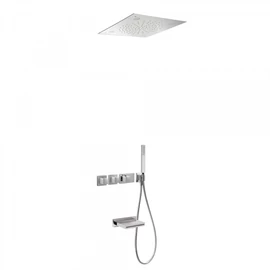 Tres Block-System beépíthető 3 utas termosztátos zuhanyrendszer kádtöltővel 20725307