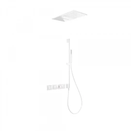 Tres Block-System beépíthető 3 utas termosztátos zuhanyrendszer matt fehér 20725309BM