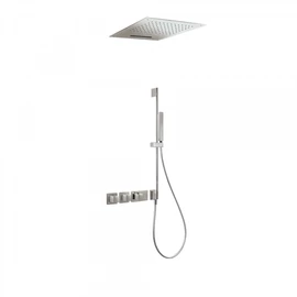 Tres Block-System beépíthető 3 utas termosztátos zuhanyrendszer acél 20725311AC