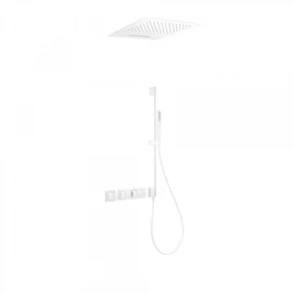 Tres Block-System beépíthető 3 utas termosztátos zuhanyrendszer matt fehér 20725311BM