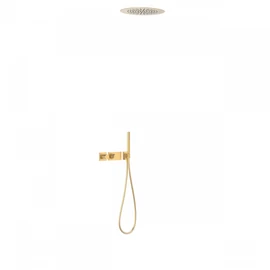 Tres Block-System beépíthető termosztátos zuhanyrendszer matt arany 20735204OM