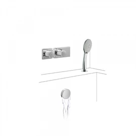 Tres Block-System beépíthető termosztátos kád szett 20735207