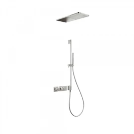 Tres Block-System beépíthető termosztátos zuhanyrendszer acél 20735210AC