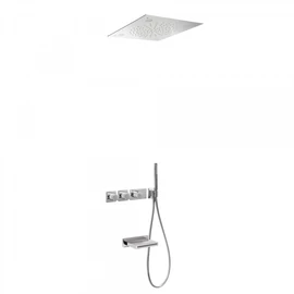 Tres Block-System beépíthető 3 utas termosztátos zuhanyrendszer kádtöltővel 20735307