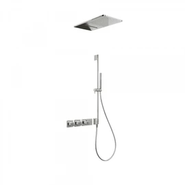 Tres Block-System beépíthető 3 utas termosztátos zuhanyrendszer acél 20735309AC