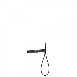 Tres Block-System beépíthető termosztátos kád szett matt fekete 20739201NM