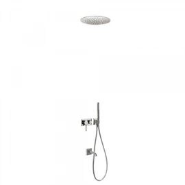 Tres 3V falba építhető egykaros 3 utas zuhanyrendszer kádkifolyóval acél 21027311AC