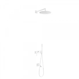 Tres 3V falba építhető egykaros 3 utas zuhanyrendszer kádkifolyóval matt fehér 21027313BM