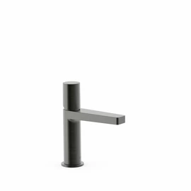 Tres Projekt-Tres egy fogantyús mosdócsaptelep S méret leeresztő nélkül csiszolt metál fekete 21110302KMB