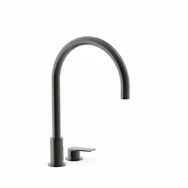 Tres Projekt-Tres egykaros pultba építhető íves mosdócsaptelep csiszolt metál fekete 21110501KMB