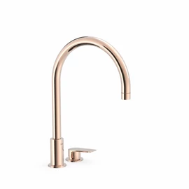 Tres Projekt-Tres egykaros pultba építhető íves mosdócsaptelep rózsa arany 21110501OP