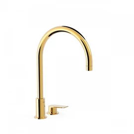 Tres Projekt-Tres egykaros pultba építhető íves mosdócsaptelep arany 21110501OR