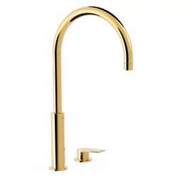 Tres Projekt-Tres egykaros pultba építhető íves mosdócsaptelep arany 21110502OR