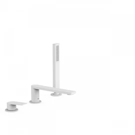 Tres Projekt-Tres kádperembe építhető csaptelep 180 mm-es kifolyóval matt fehér 21116101BM