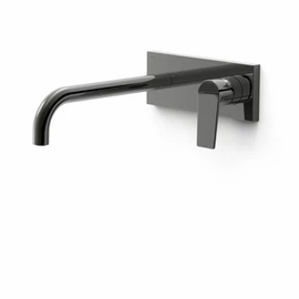 Tres Projekt-Tres egykaros fali mosdócsaptelep 240 mm-es kifolyóval metál fekete 21130012KM